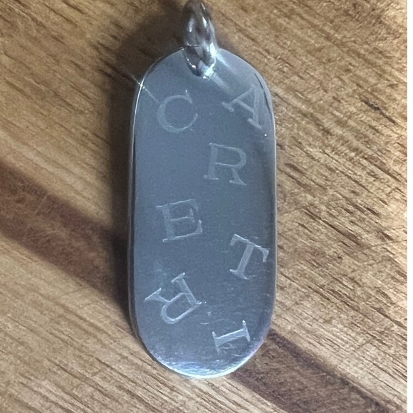 Vintage Cartier Silver Pendant Key Ring - Picture 2 of 8